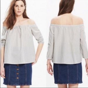 Madewell off the shoulder blouse